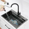 CECIPA 70*45 Edelstahl-Küchenspüle, Überbauspüle, geprägte Produktbild-Vorschau 4