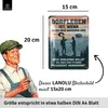 LANOLU Retro Blechschild DORFLEBEN- lustige Schilder mit Produktbild-Vorschau 3
