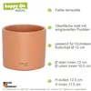 Set für Orchideen Keramik Blumentopf Toscana terracotta Ø Produktbild-Vorschau 4