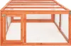 vidaXL Králíkárna 183x90x46,5 cm z masivního jedlového Náhled obrázku produktu 3