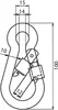 Feuerwehrkarabinerhaken Karabinerhaken Karabiner mit Produktbild-Vorschau 2