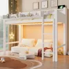 Flieks Etagenbett 90x200cm mit Led, Kinderbett mit Produktbild-Vorschau 2