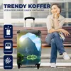 MuchoWow® Koffer Handgepäck Trolley Rollkoffer Kleine Produktbild-Vorschau 2