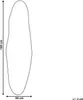 BELIANI Lustro ścienne złote metalowe 41 x 162 cm aluminium Podgląd zdjęcia produktu 3
