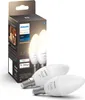 LED-Lampe "White Kerze", E14, Dopplepack, warmweiß Produktbild-Vorschau 2