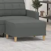 vidaXL Fußhocker Dunkelgrau 70x55x41 cm Stoff Produktbild-Vorschau 2