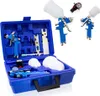 BITUXX® HVLP Lackierpistolen 2er Set Druckluftpistolen Produktbild-Vorschau 1