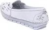 Gemini Damen Slipper Ballerina Leder Cutouts Blumenmuster Produktbild-Vorschau 14