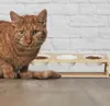 Stazione per il cibo per gatti Relaxdays, 3 ciotole da 400 Anteprima dell’immagine prodotto 5
