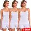 5er Pack Damen Unterhemd Spaghettiträger Feinripp 100% Produktbild-Vorschau 1