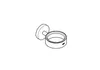 A line drawing of a wall-mounted soap dish holder. Produktbild-Vorschau