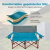 Chaise de camping COSTWAY pour 2 personnes, chaise pliante Voir les images du produit 4