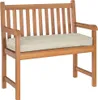 vidaXL Kissen Creme 100 x 40 x 8 cm Oxford-Stoff Produktbild-Vorschau 1