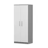 A 3D rendering of a two-door wardrobe on a white background. Produktbild-Vorschau