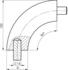 Holz Verbindungsbogen Buche D42 Handlauf Produktbild-Vorschau 3