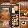 BLACK OAK Kaminholzregal YELLOWSTONE 113×38×35cm – Stahl Produktbild-Vorschau 2