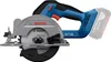 A cordless circular saw with a battery pack is shown against a white background. Produktbild-Vorschau