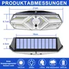 104LEDs Solarleuchten mit Bewegungsmelder Garten Produktbild-Vorschau 3