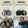 FLOWZOOM DREAM Coussin de voyage avec soutien latéral, noir Voir les images du produit 6