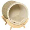 PawHut Katzenhöhle Katzenbett mit Regal Katzenhaus Produktbild-Vorschau 10