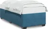 Bettgestell Blau 90x190 cm Samt Produktbild-Vorschau 2