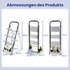 COSTWAY 2-in-1 Treppensackkarre mit Leiter & Gummirädern, Produktbild-Vorschau 3