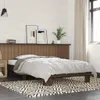 vidaXL Bettgestell Braun Eichen-Optik 90x190 cm Produktbild-Vorschau 2