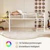 Hochbett mit Schreibtisch und LED-Beleuchtung, 140x200 cm, Produktbild-Vorschau 6
