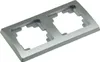 ChiliTec 21114 DELPHI 2-fach Rahmen silber Produktbild-Vorschau 1