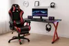 Fauteuil gaming rouge et noir avec coussin HR-RED Voir les images du produit 10