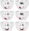 Ciotole in Vetroceramica con smiley 13,5 cm, 550 ml 6 pezzi Anteprima dell’immagine prodotto 1