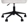 The base of a white office chair with black wheels and legs. Náhľad obrázku produktu
