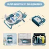 Faltbar Baby Badewanne Mit Rutschfestem Badekissen - Produktbild-Vorschau 5