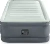 A gray and white inflatable mattress with a built-in pump. Náhled obrázku produktu