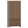 The Living Store Bücherregal VIGO Grau 85x35x170 cm Produktbild-Vorschau 7