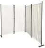 Paravent 4 Teilig 165 x 220 cm Weiß - Garten & Balkon Produktbild-Vorschau 7