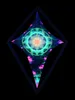 PSYWORK Schwarzlicht Segel Elasthan | Dreieck Crystal Clear Produktbild-Vorschau 2
