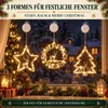 LED Fensterdeko Weihnachten 3er Set, Stern Weihnachtsbaum Produktbild-Vorschau 2