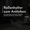 Bürstenking Toilettenpapierhalter ohne Bohren – moderner Produktbild-Vorschau 2