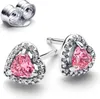 Pandora Sublime cœur rose Boucles d'oreilles 298427C02 Voir les images du produit 4
