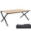 Grafner Campingtisch klappbar 89x58x43cm Holzoptik niedrige Produktbild-Vorschau 1