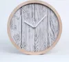 Holzuhr 25fi cm wanduhr - weiße Spitzen - Holzwand Produktbild-Vorschau 1
