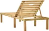 A wooden sun lounger shown from the back, with its backrest raised. Náhľad obrázku produktu