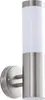 Lindby Außenwandleuchte Kristof, Edelstahl, 33 cm hoch, E27 Produktbild-Vorschau 1