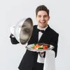 Servírovací podnos Servírovací tanier Tanier s oceľovým Náhľad obrázku produktu 3