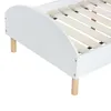Kinderbett Weiß mit Rausfallschutz & Lattenrost, Juniorbett Produktbild-Vorschau 5
