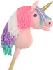 Cavallo hobby Unicorno su bastone, piccolo rosa con Anteprima dell’immagine prodotto 1