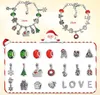 A collage of Christmas-themed charm bracelets and individual charms, with a Santa Claus graphic. Náhľad obrázku produktu