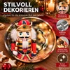 4 Keksteller Weihnachtsteller Plätzchenteller Metall Produktbild-Vorschau 5