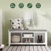 SoBuy ławka szafka na buty szafa ławka z poduszką siedzisko Podgląd zdjęcia produktu 7